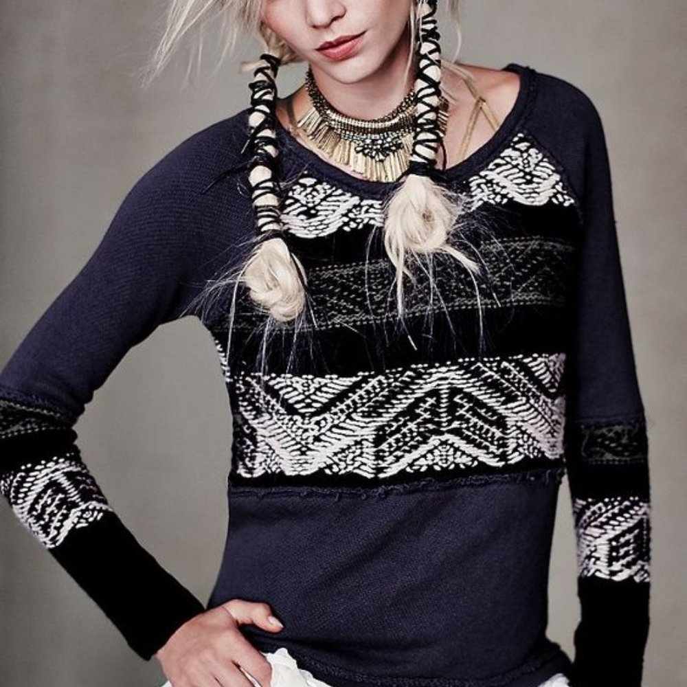 RARE Free People Snow Angel Pullover Sweater (full boho closet🦋🌿!)